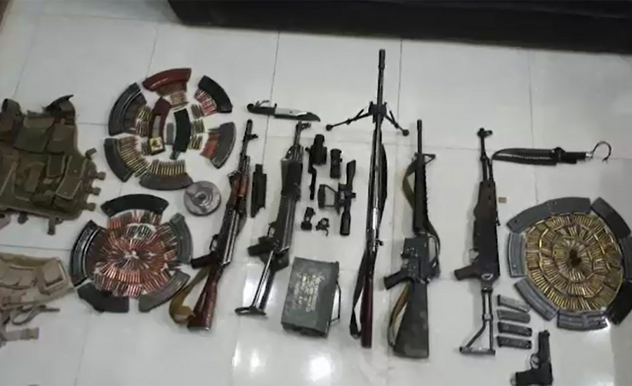 Raddul Fasaad: Weapons cache, explosives recovered during IBO in Sibi