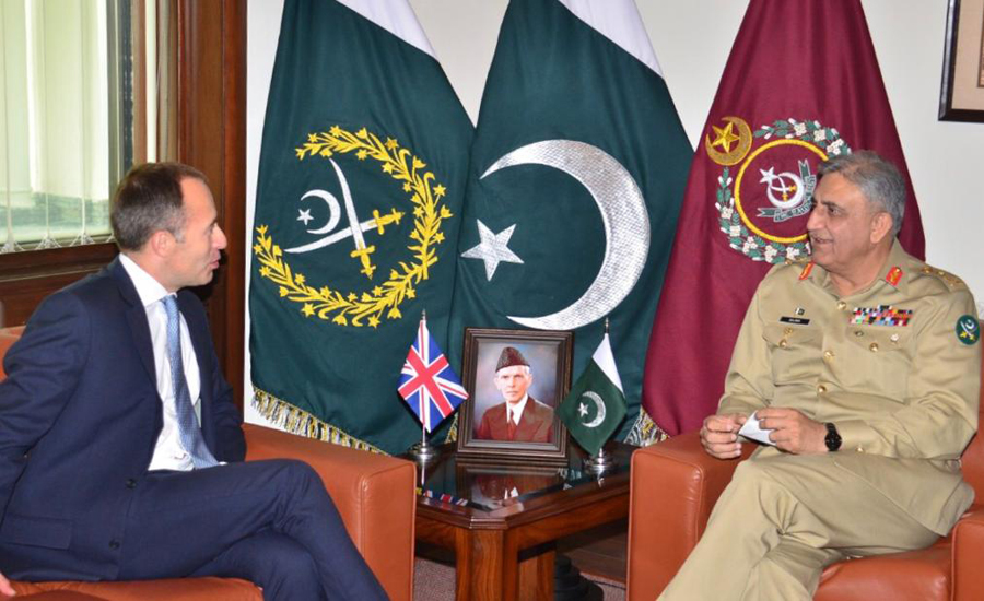 British High Commissioner Thomas Drew calls on COAS Qamar Bajwa