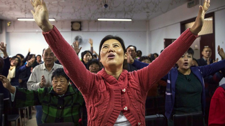 China large underground Protestant church in Beijing