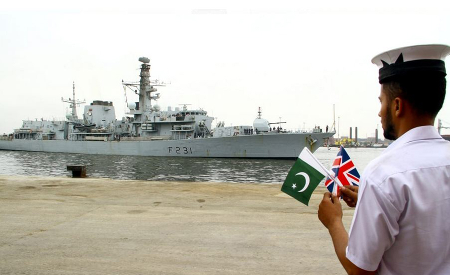 Royal Navy Ship arrives in Karachi for exercises with Pakistan Navy