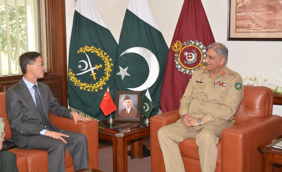 Chinese Ambassador Yao Jing calls on COAS Qamar Bajwa