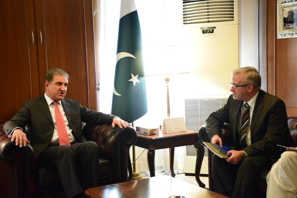 EU chief election observer calls on FM Qureshi