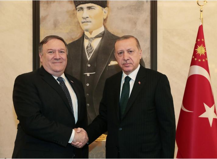 Pompeo meets Erdogan after talks with Saudis on missing journalist