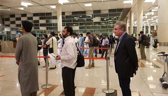 FM Qureshi returns to Pakistan after 14-day successful US trip