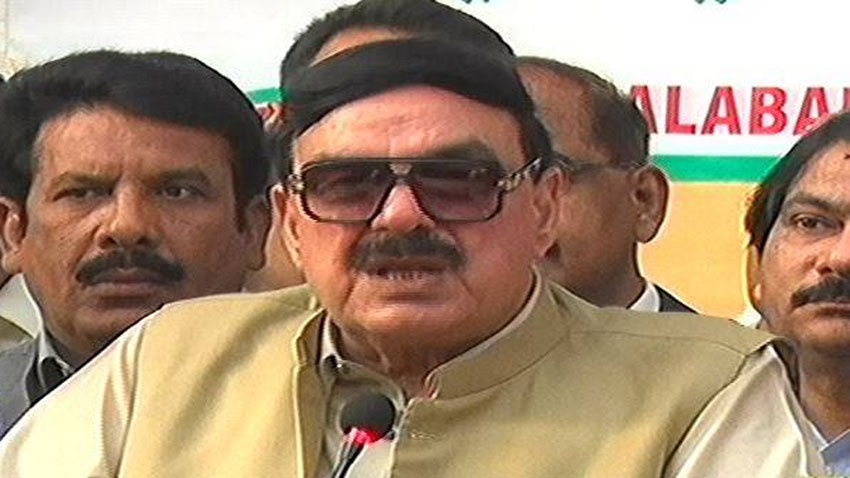 Sheikh Rasheed inaugurates Lahore-Faisalabad non-stop train