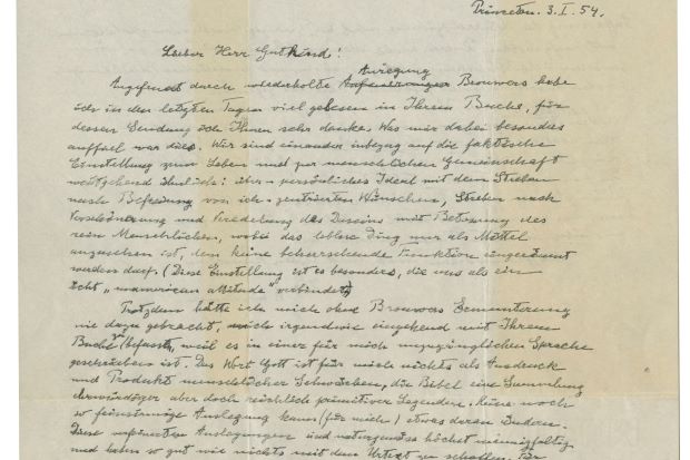 Einstein's 'God Letter' may fetch up to $1.5 million at New York auction