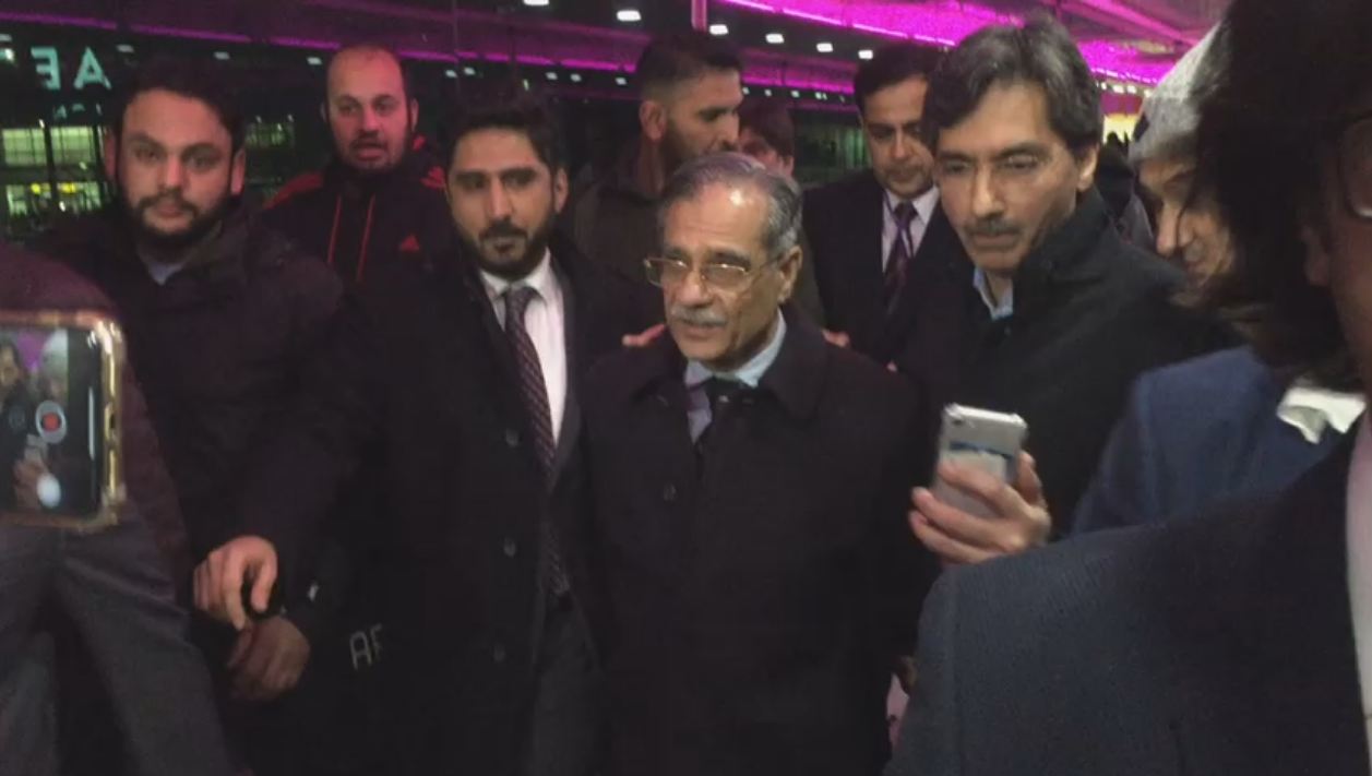 CJP arrives in London to raise funds for dam