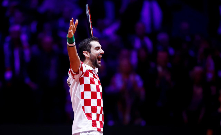 Cilic beats Pouille to win Davis Cup for Croatia