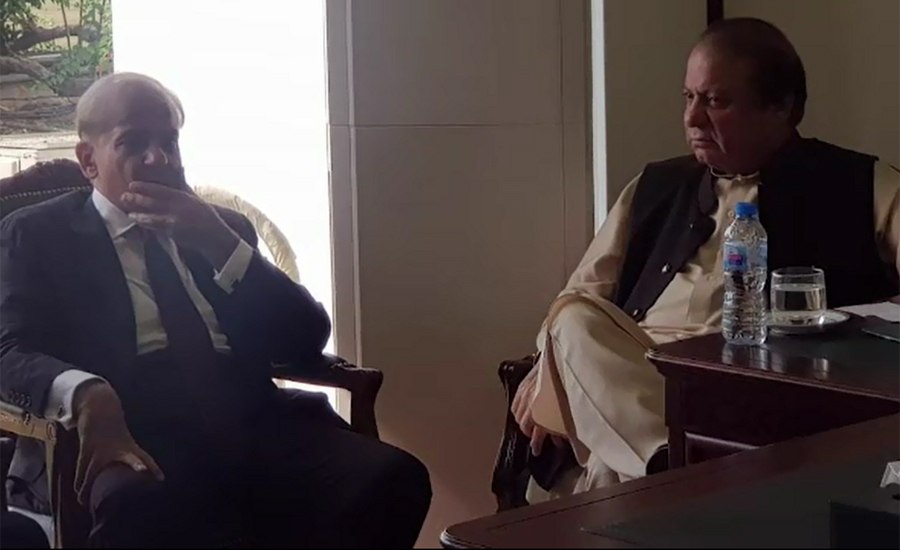 Former PM Nawaz Sharif, Shehbaz discuss accountability court cases