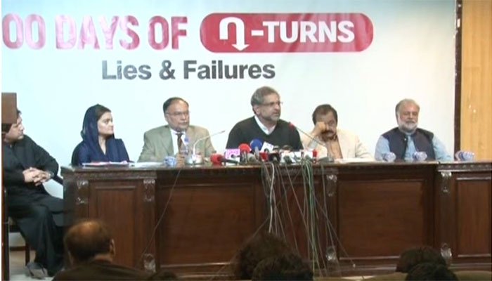 PML-N leaders label govt’s performance as PTI’s 100 days are 100 lies