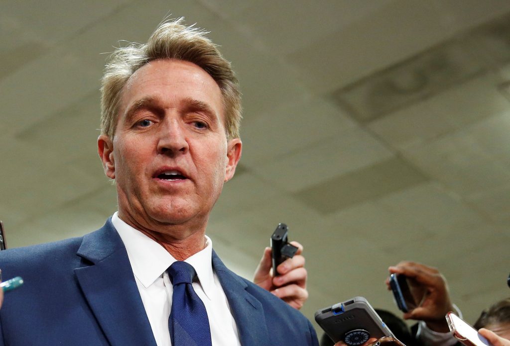 Special counsel protection bill stalls in US Senate, Flake starts protest