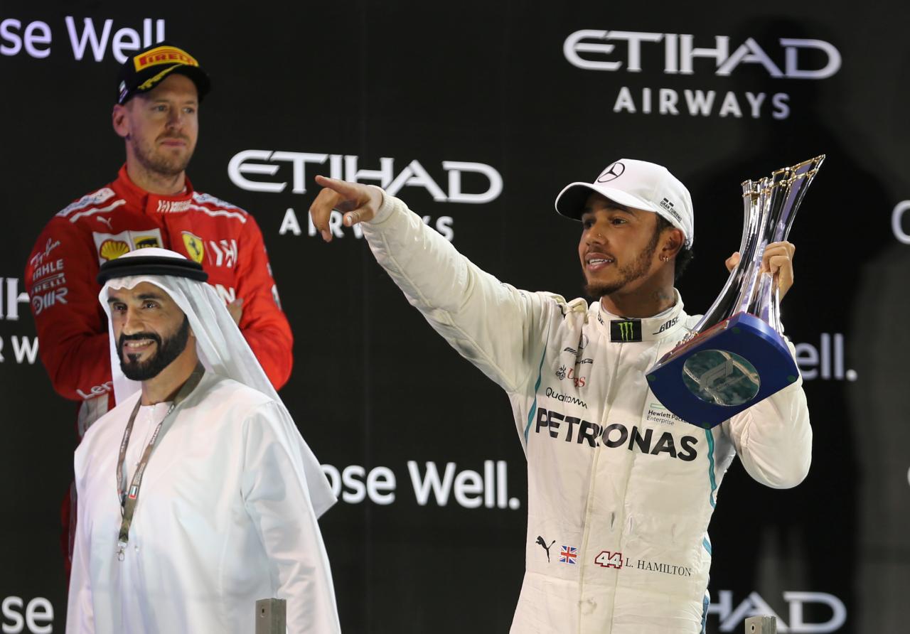 Hamilton ends F1 season with a win in Abu Dhabi