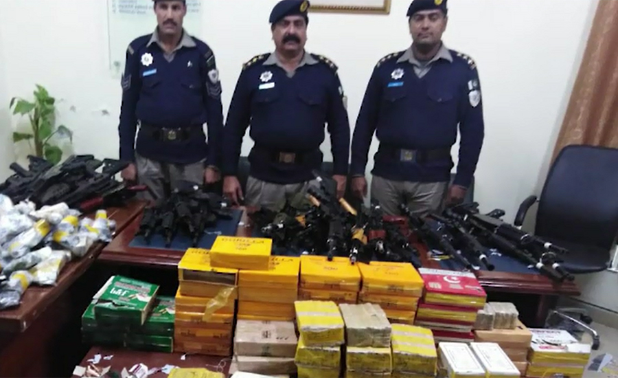 Huge cache of weapons recovered from abandoned car on Motorway