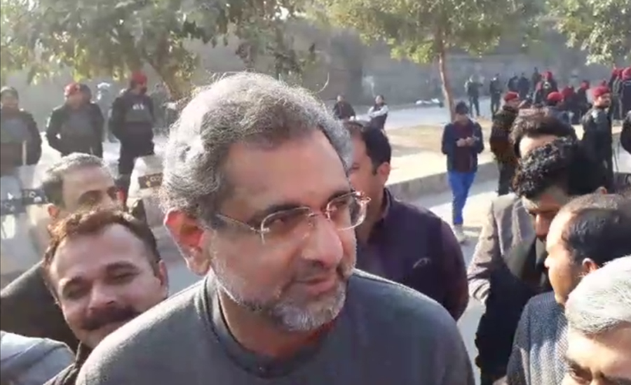 Khaqan Abbasi appears before NAB in LNG scandal