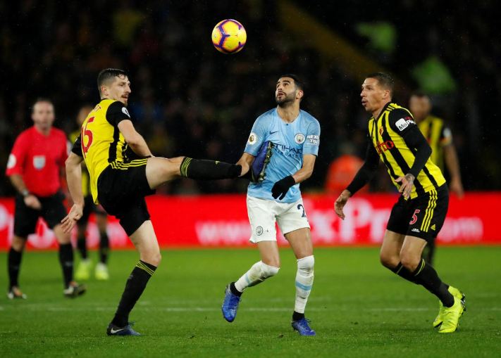 Manchester City edge Watford to extend Premier League lead