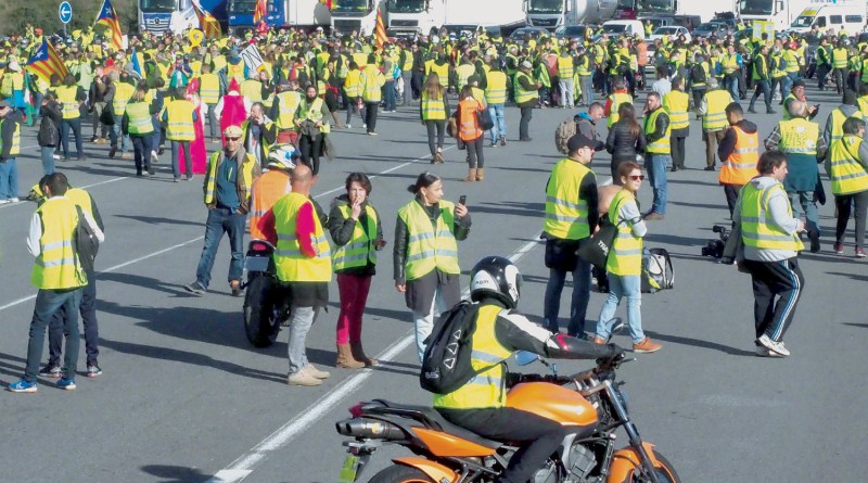 Few turn out for French 'yellow vest' protests, driver dies at road block