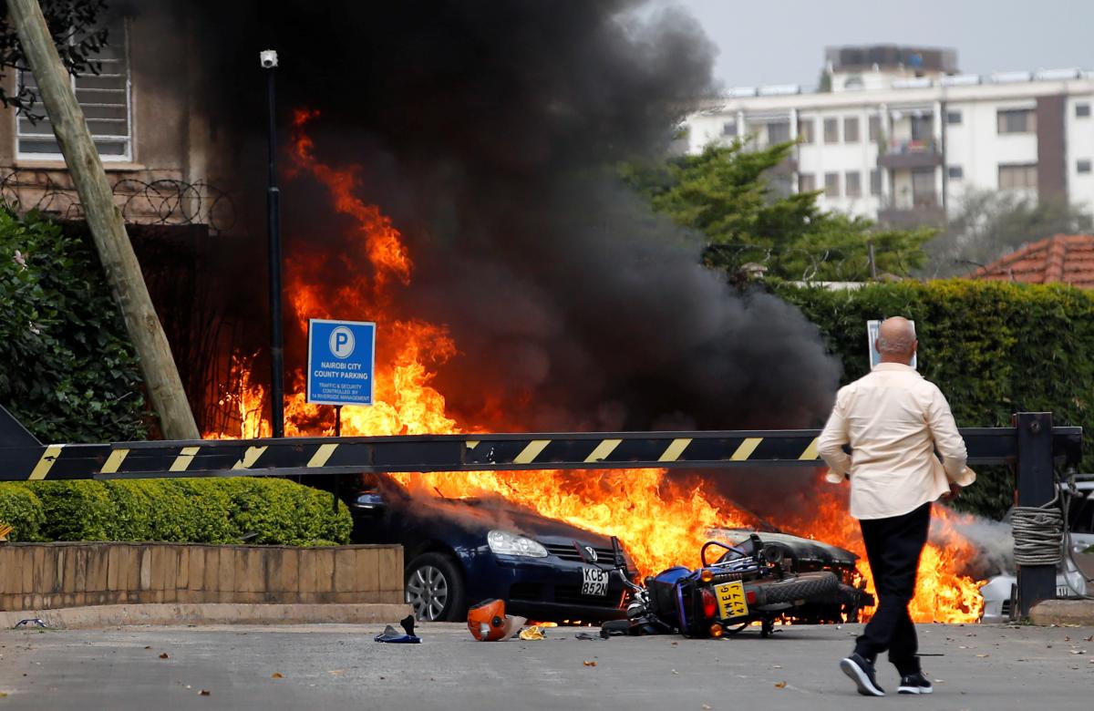 Gunmen kill 15 in Kenya hotel compound attack claimed by Somali Islamists