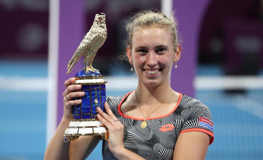 Tennis: Mertens stuns Halep to lift Qatar Open title