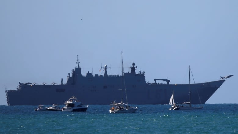 Spanish warship ordered ships to leave British waters near Gibraltar