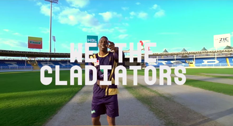 DJ bravo beautifully sung a new song for Quetta Gladiators