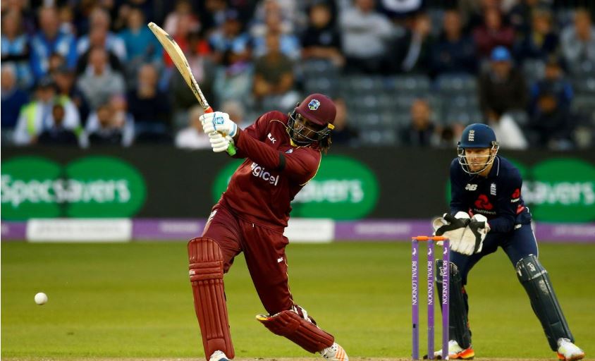 Gayle blasts Windies to victory after England collapse