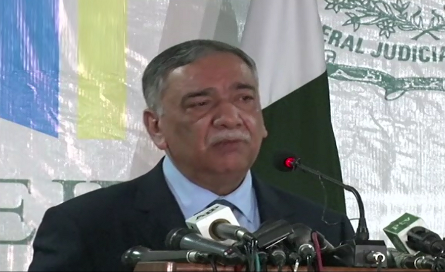 CJP Asif Saeed Khosa calls for a system for monitoring all courts