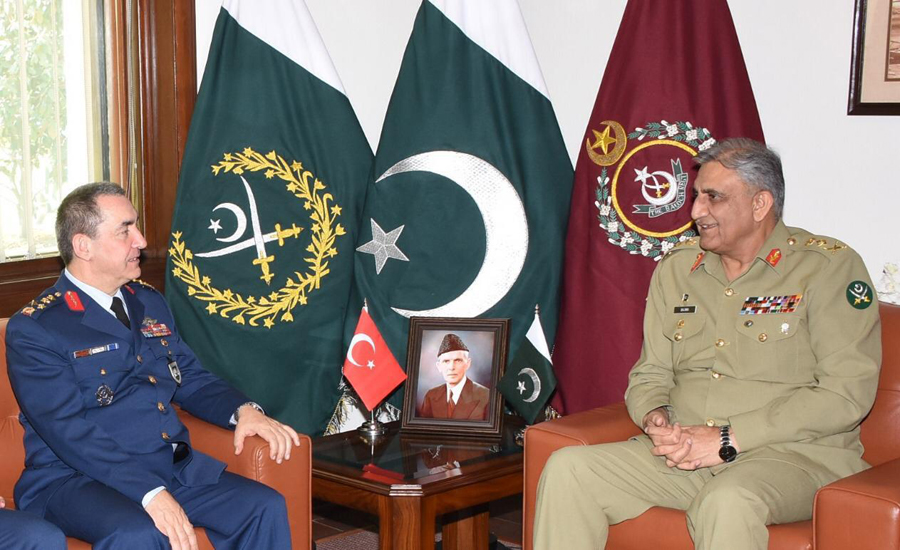 Turkish Air Force commander calls on COAS Gen Qamar Bajwa