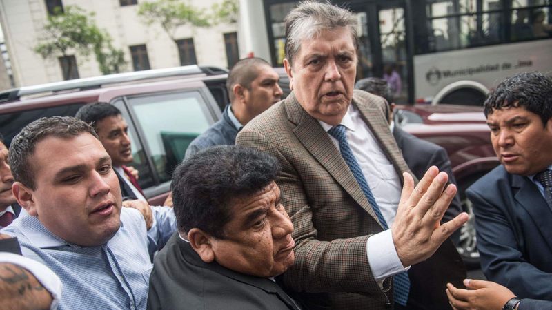 Peru's ex-president Garcia dies after shooting himself to avoid arrest