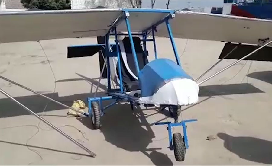 Under Matric engineer gets back his ‘homemade’ airplane