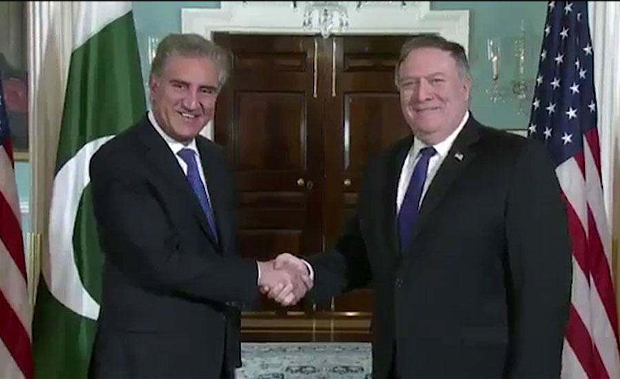 Qureshi, Pompeo discuss bilateral relations, regional peace