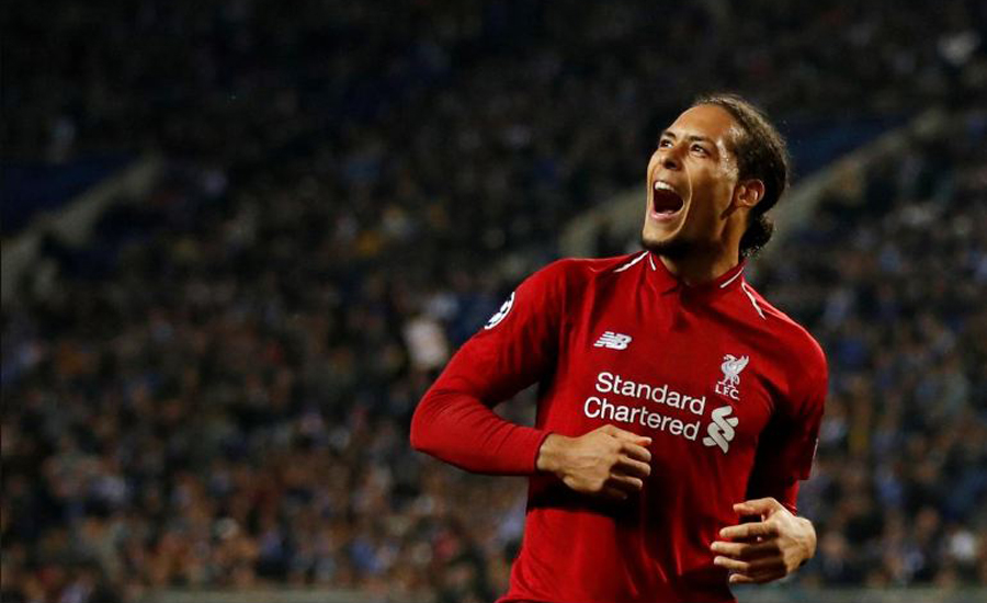 Liverpool's Van Dijk wins England's PFA Player of the Year award