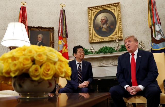 Trump pressed Japan's Abe to build more vehicles in the US