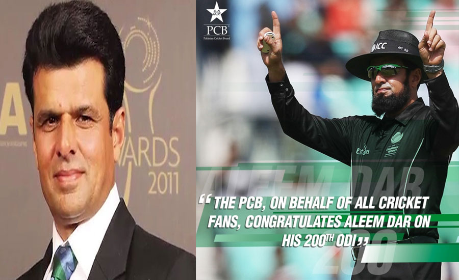 PCB congratulates Aleem Dar on completing 200 ODIs