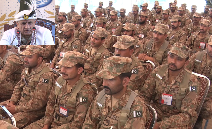 COAS Qamar Bajwa visits Northern Light Infantryman Battalion along LOC