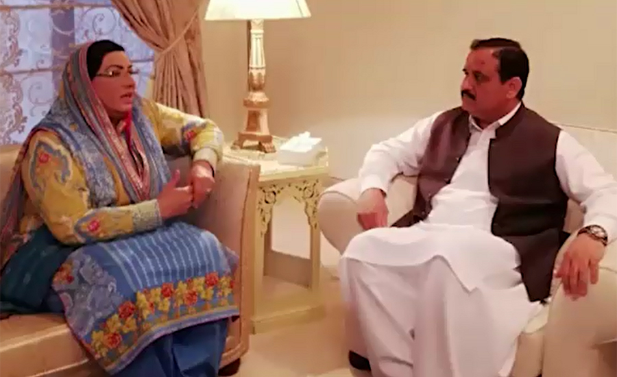 Dr Firdous Ashiq Awan calls on Punjab CM Usman Buzdar