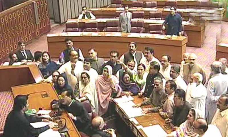 Ruckus in NA over PPP’s protest as deputy speaker adjourns session