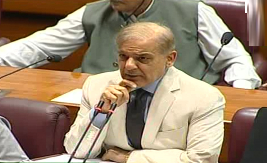 NA session adjourned as Shehbaz demands production orders for Zardari, Kh Saad