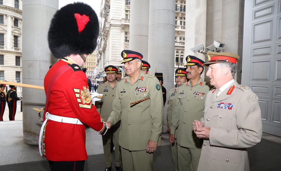 COAS Gen Qamar Javed Bajwa visits UK Ministry of Defence: ISPR