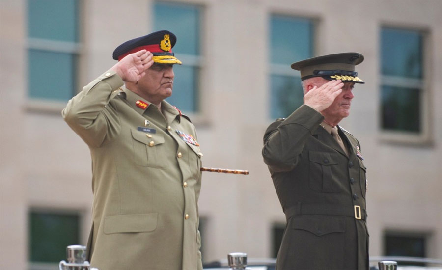 COAS Bajwa visits Pentagon, receives warm welcome