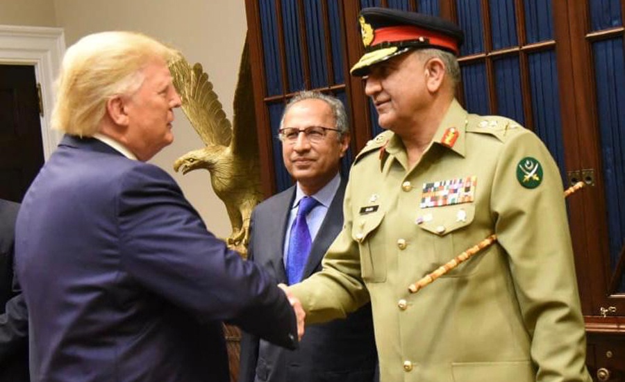 COAS General Qamar Bajwa, US President Trump discuss security in region