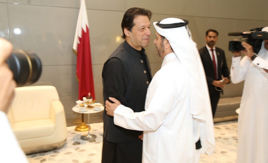 Prime Minister Imran Khan leaves for Islamabad after stopover in Doha