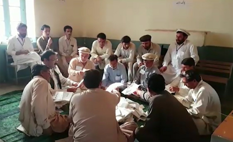 Votes count underway in 16 constituencies of tribal areas