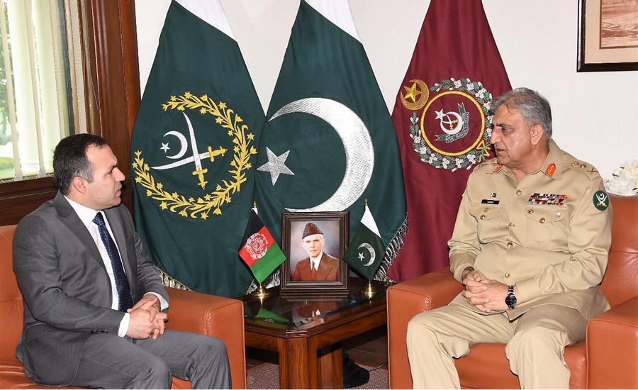 Afghan ambassador, COAS Qamar Bajwa discuss regional security