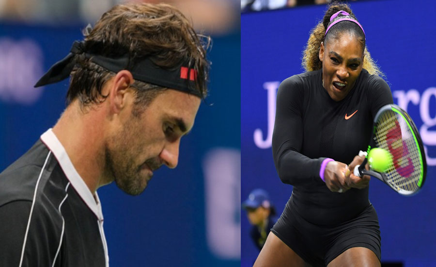 Federer progresses in US Open as Serena overpowers Sharapova