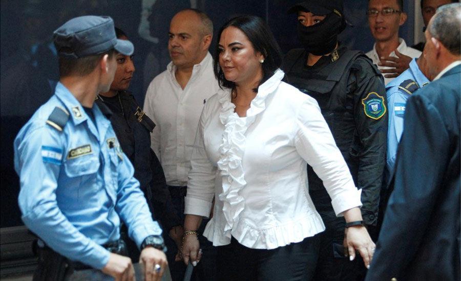 Wife of ex-president of Honduras convicted in corruption case