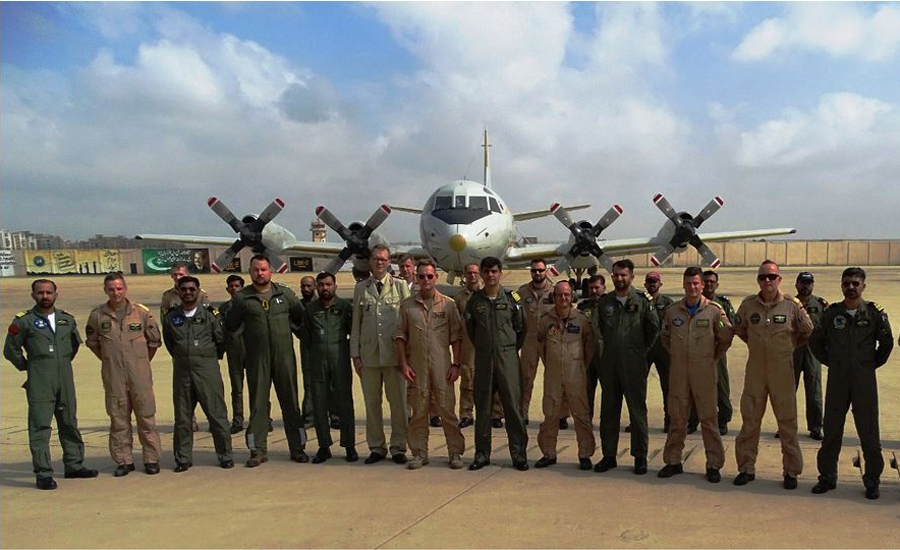 German Navy P3C aircraft visits Naval Air Base Mehran