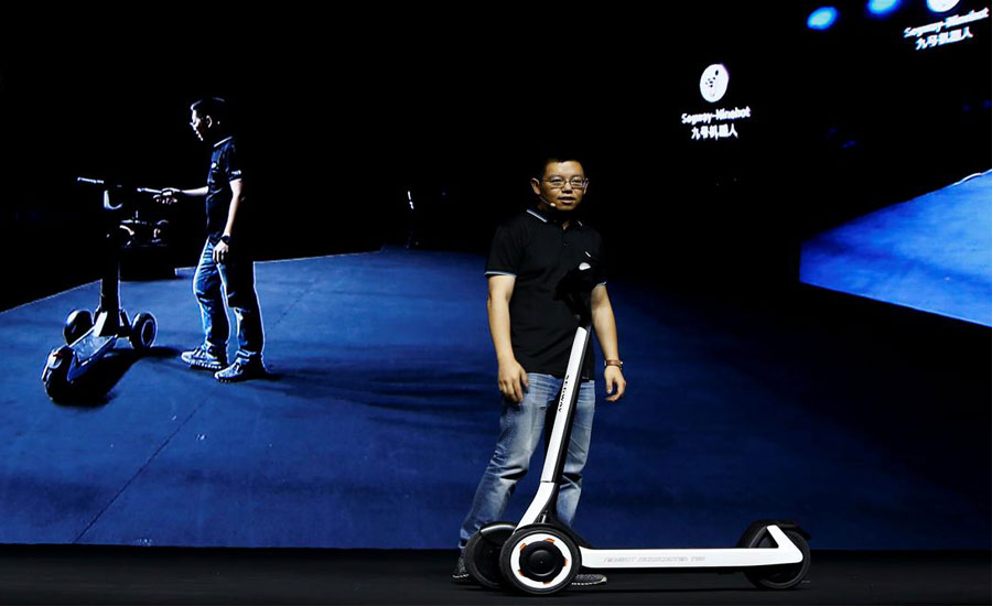 China's Ninebot unveils scooters that drive themselves to charging stations