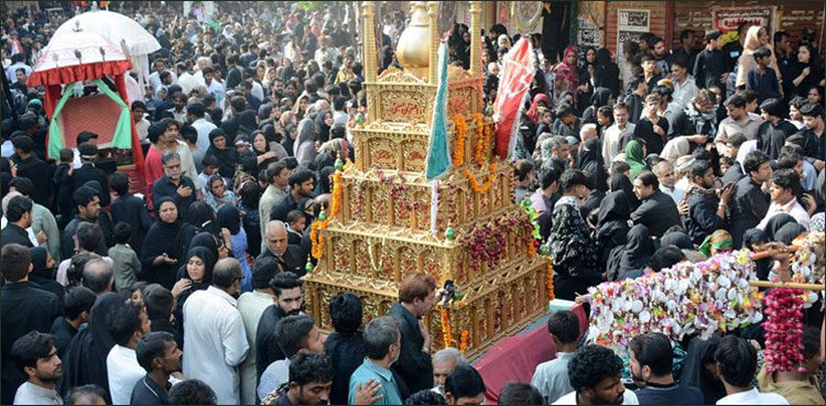 9th Muharram processions taken out across country