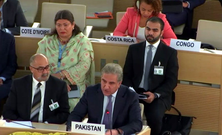 FM presents case of oppressed Kashmiris in UNHRC