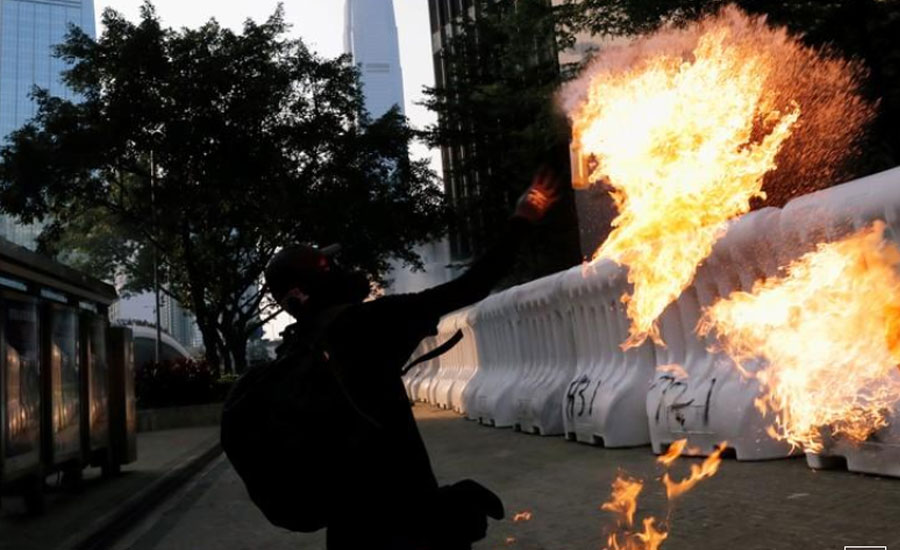 Hong Kong reopens after violent weekend of protests